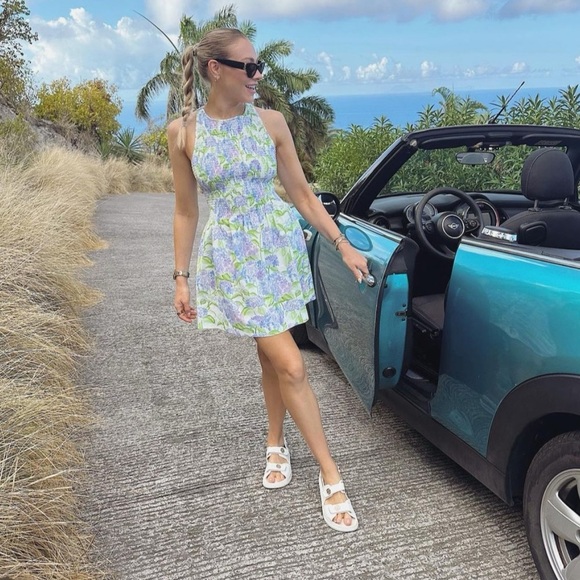 NWOT Hill House Floral Mini Dress - White, Purple, Green - Picture 12 of 12